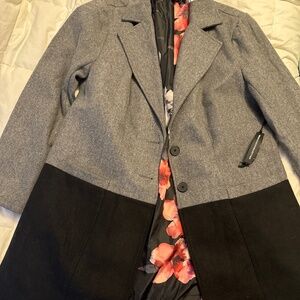 Torrid gray black coat